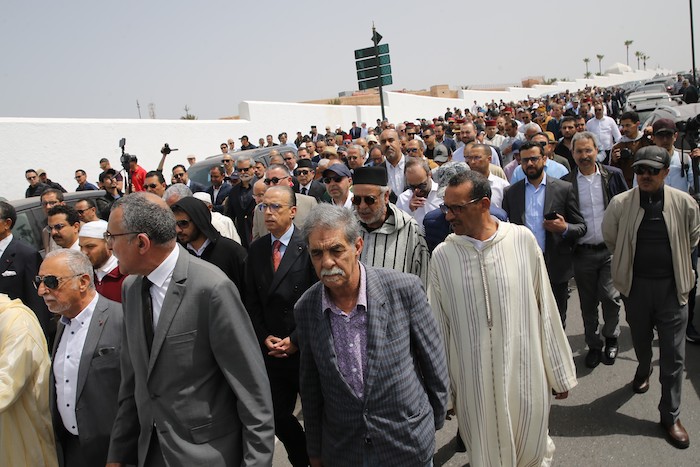 تشييع جثمان الراحل خليل الهاشمي الادريسي المدير العام لوكالة المغرب العربي للأنباء